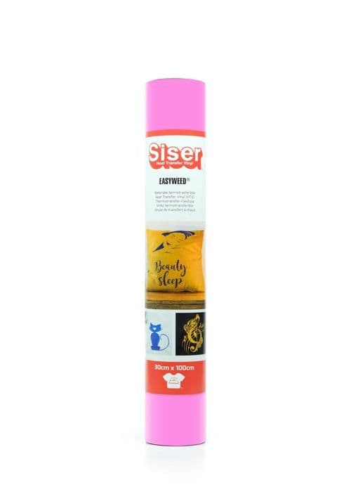 Siser ® EasyWeed® värmetransfer vinyl för anpassning av textilier Neonrosa 30 cm x 1 m