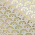 Miniatyrbild 2 av 2: Japanskt kalkpapper 90 g/m² - 30 x 30 cm - Guldiga påvar