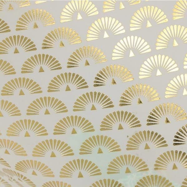 Japanskt kalkpapper 90 g/m² - 30 x 30 cm - Guldiga påvar