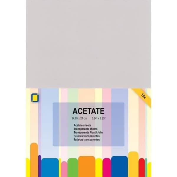 Kalkerpapper I - 3.1010 - A5 acetatark, syntetiskt material, 24,3 x 15,4 x 0,3 cm