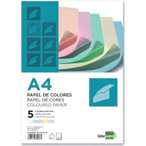 Pappersmultipurpose A4 - LIDERPAPEL - 80098 - 80g/m2 - Kräm - Paket med 500 ark