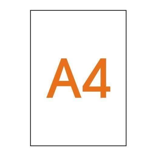 Förpackning med 10 genomskinliga filmer 210 x 297 mm