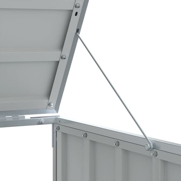 Soptunna för tre soptunnor brun 216x81x115 cm stål