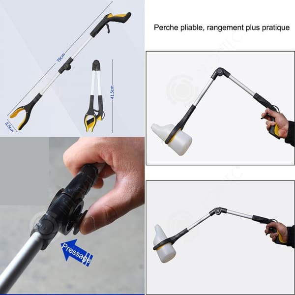 INN Picker 79cm Mass Grabber Långt handtag soptång Pickup Tools Garbage Picker Bärbar multifunktionstång