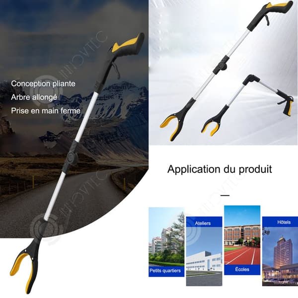 INN Picker 79cm Mass Grabber Långt handtag soptång Pickup Tools Garbage Picker Bärbar multifunktionstång