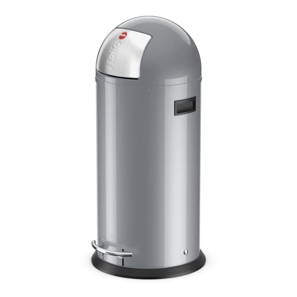 Hailo pedalspand KickMaxx str. XL 36 l sølvfarvet 0850 469