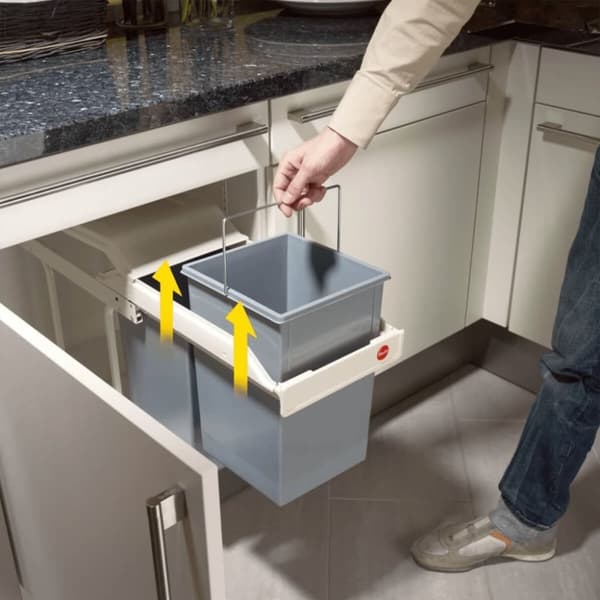 Hailo Sophink för skåp Multi-Box Duo strl L 2x14 L gräddvit 3659-001