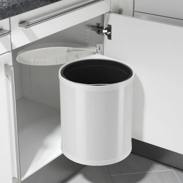Hailo skabsskraldespand Compact-Box str. M 15 l hvid 3555-001