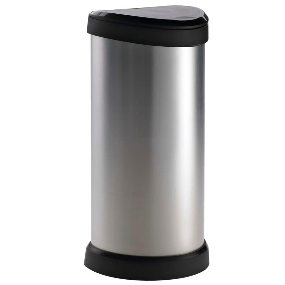 Curver Deco touch top-spand 40 l sølvfarvet 240641