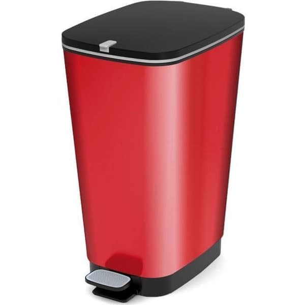KIS Chic Bin Style Pedal Bin - L - 50 l - Röd