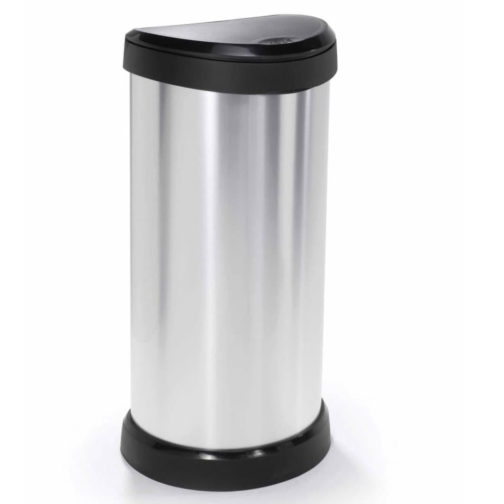 Curver Deco touch top-spand 40 l sølvfarvet