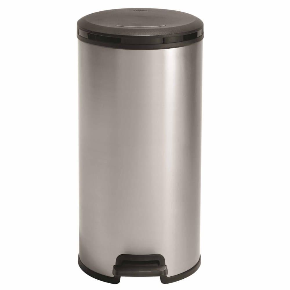 Curver pedalspand rund Deco 30 l sølvfarvet