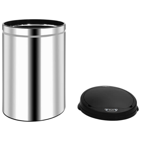 vidaXL affaldsspand med sensor 30 l rustfrit stål