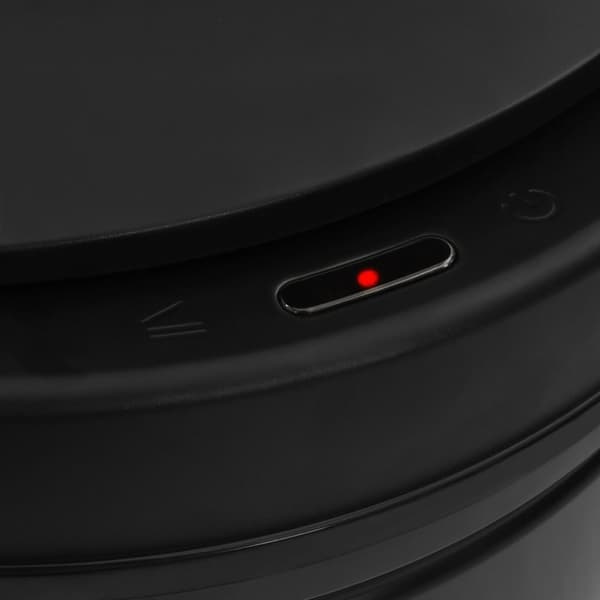 vidaXL affaldsspand med sensor 60 l kulstofstål sort