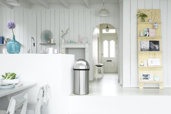 Papperskorg BRABANTIA Push 60L stål