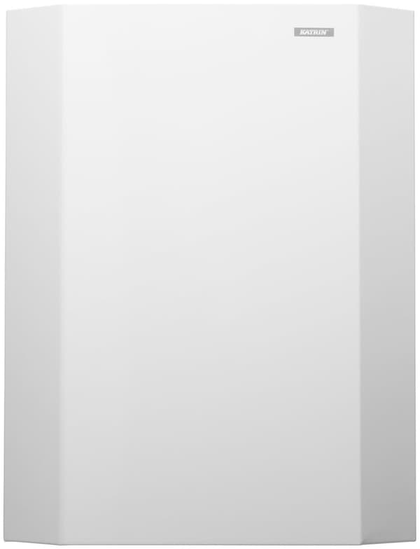 Papperskorg KATRIN vit metall 25L