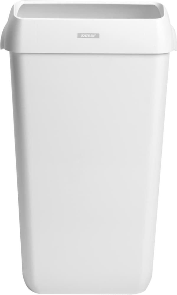 Papperskorg KATRIN 25L med lock vit