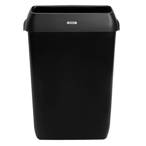 Papperskorg KATRIN 50L med lock svart