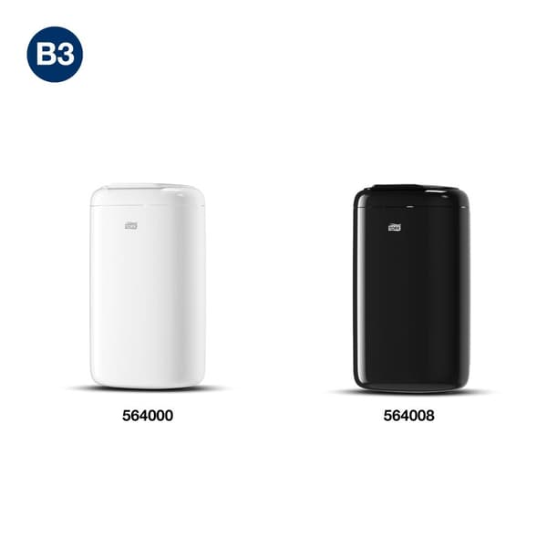 Papperskorgspåse TORK B3 5L svart 50/rl