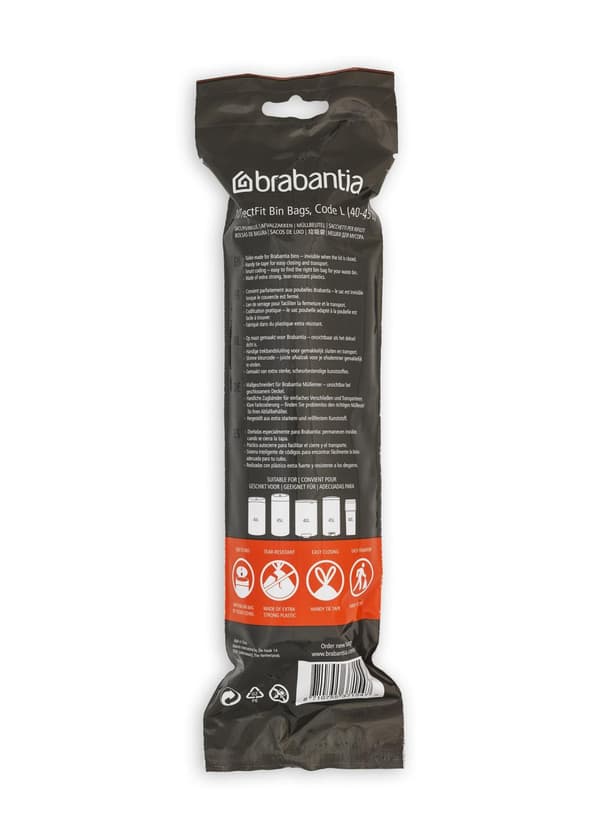 Avfallspåse L BRABANTIA 40-45L 10/rl 12st