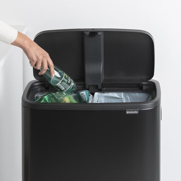 Papperskorg BRABANTIA Bo Touch 2x30L sv