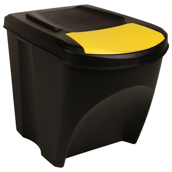 vidaXL Pinottavat roskakorit 4 kpl antrasiitti 100 l