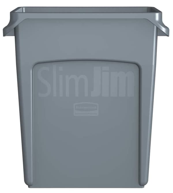 Papperskorg Slim Jim 60L grå