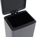 Miniatyrbild 10 av 11: vidaXL Soptunna med pedal anti-fingeravtryck 30 L grå rostfritt stål
