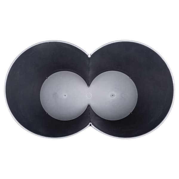 vidaXL dobbelt affaldsspand 50 l sort