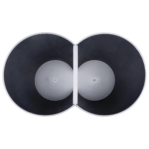 vidaXL dobbelt affaldsspand 50 l sort