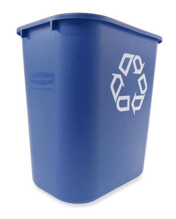Papperskorg RUBBERMAID blå 26,6L