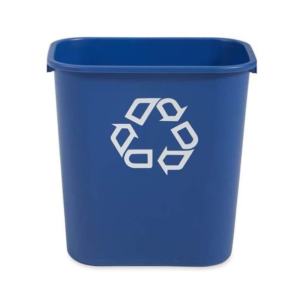 Papperskorg RUBBERMAID blå 26,6L