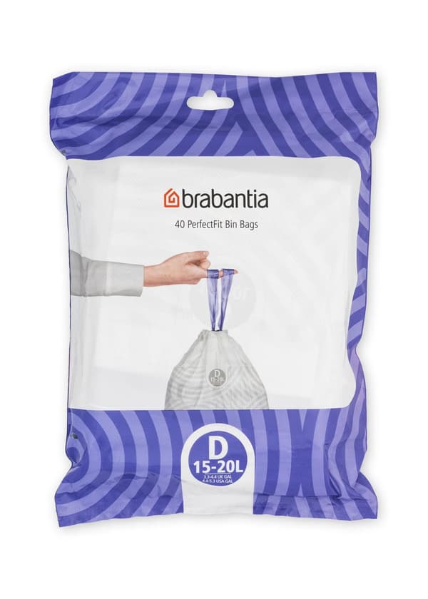 Avfallspåse D BRABANTIA 15-20L 40/fp