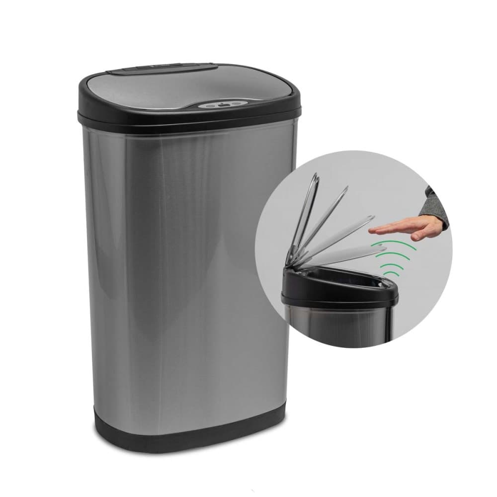 BluMill Soptunna med Sensor - Papperskorg 50 liter - Bin för Avfallssortering - 2 Påsar