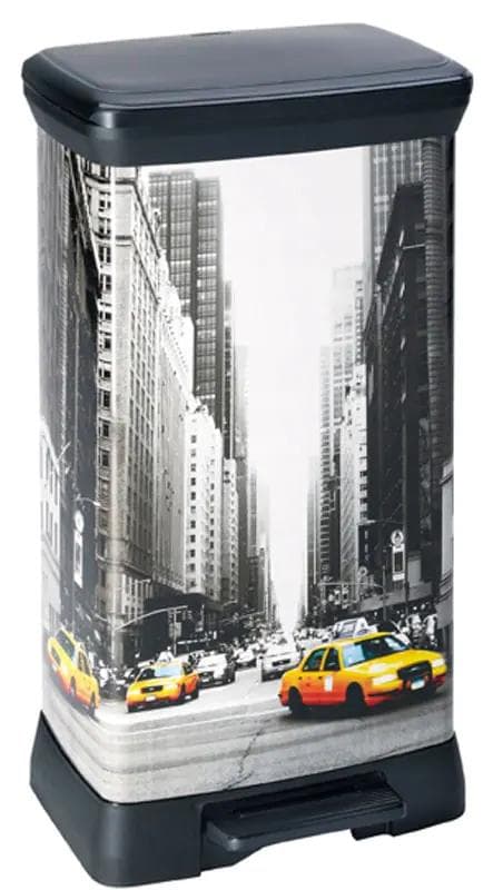 Curver Metal papperskorg NEW YORK 50 L - med pedal