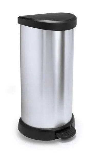 Curver metallisk papperskorg med en 40L pedal