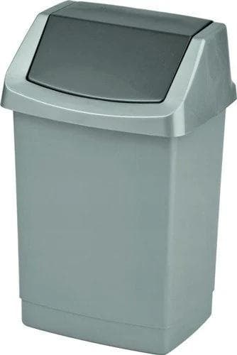 CURVER Tiltbar papperskorg 50 L, silver-grafit