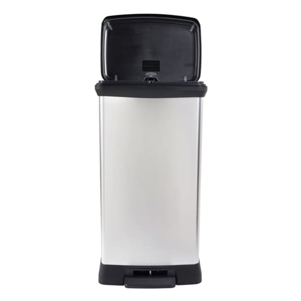 Curver pedalspand Deco 50 l sølvfarvet