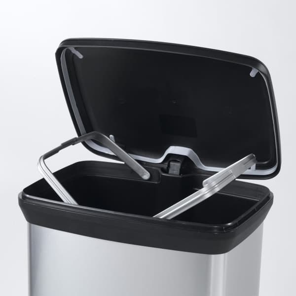 Curver pedalspand Deco 50 l sølvfarvet