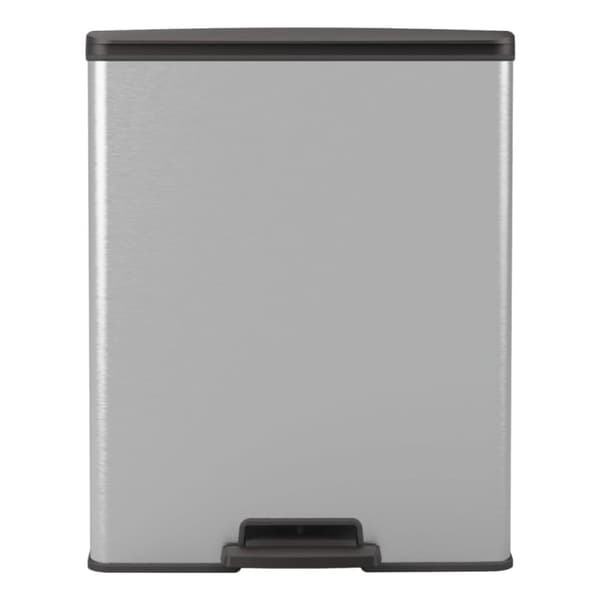 Curver pedalspand Deco 65 l sølvfarvet