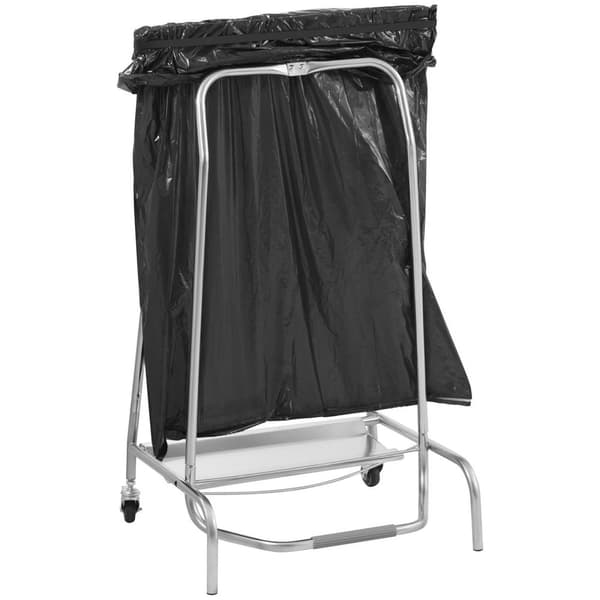Royal Catering Säckställ - silver - Fotpedal - 2 svängbara hjul med bromsar - royal_catering