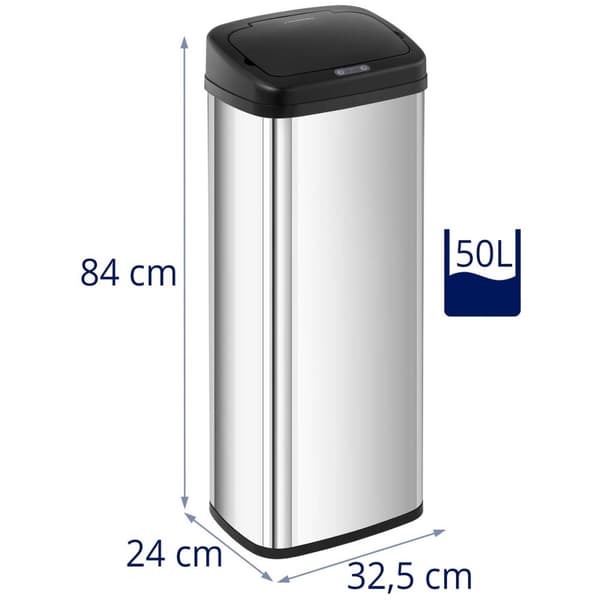 Fromm Starck Sensorstyrd soptunna - 50 L - Fyrkantig