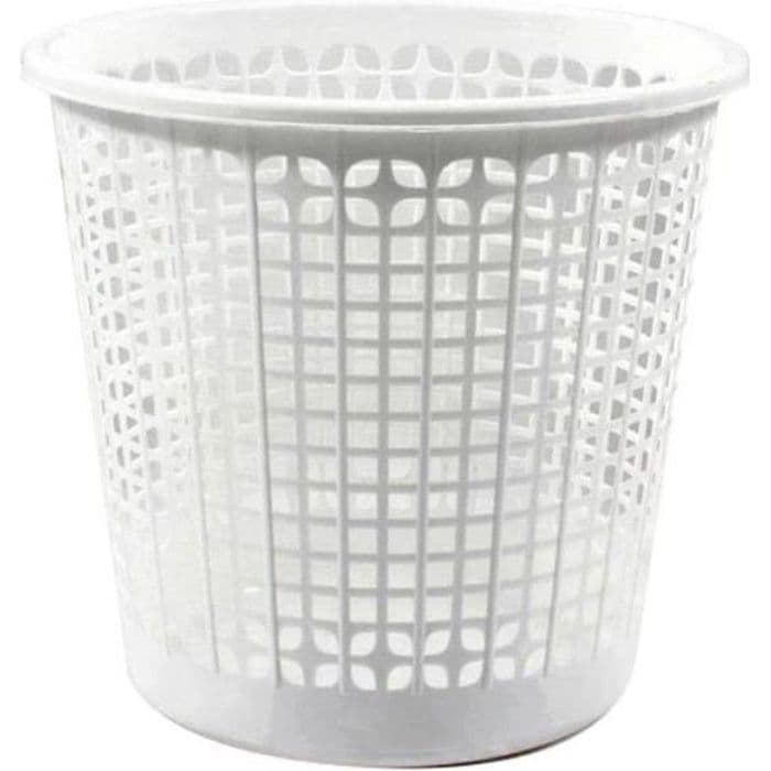 Papperskorg Dem Office Plastic Vit (ø 27 x 25,5 cm) - - - Dem