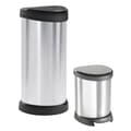 Miniatyrbild 4 av 6: Curver Pedalhink Deco oval 40L silver