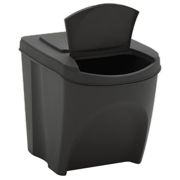 vidaXL stabelbare affaldsspande 4 stk. 100 l polypropylen grå
