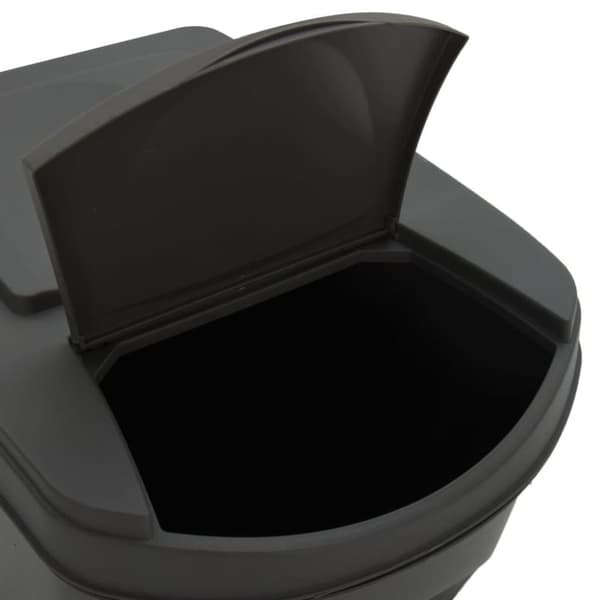vidaXL stabelbare affaldsspande 4 stk. 100 l polypropylen grå