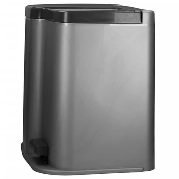 Curver Pedalhink dubbel Deco med innerhinkar på 15L och 6L ljusgrå