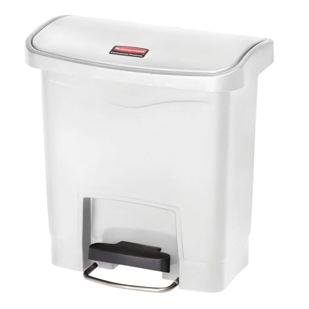 Rubbermaid Pedalhink Slim Jim 15 L vit