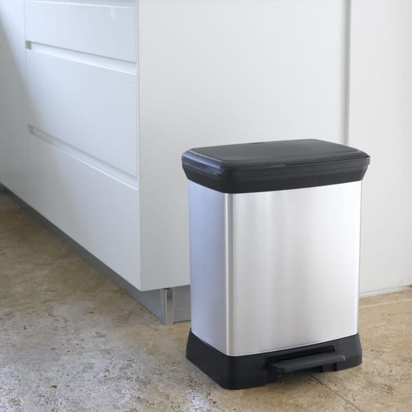 Curver Pedalhink Deco rektangulär 30L silver