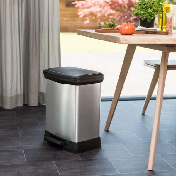 Curver Pedalhink Deco rektangulär 30L silver
